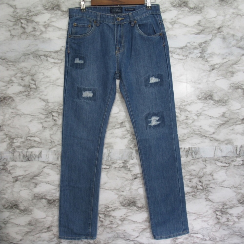 Lucky Brand Jeans Billy Straight Distressed